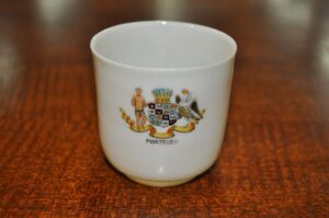 Item #D1 Vintage Belleek Miniature Tea Cup Souvenir c.1930's