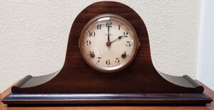 DMC4 Mahogany Framed Mantle Clock c.1920's