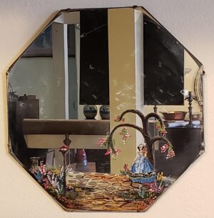 Item #DW12 Hand Painted Early 20th Century Mirror c.1920
